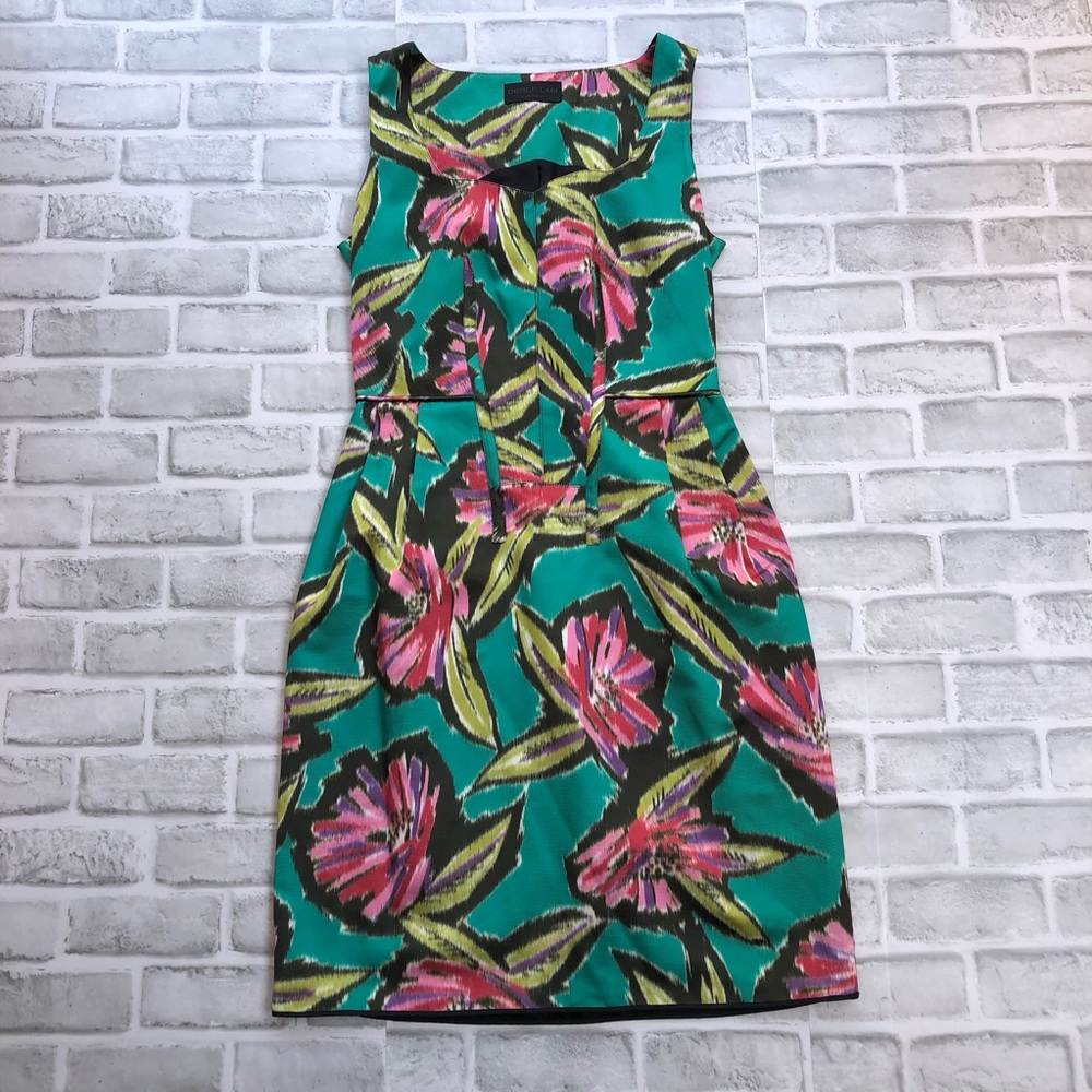 Derek Lam Floral 100% Silk Dress Women’s Size 40 (US 4) Green Floral Sleeveless